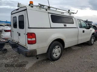 2007 Ford F-150 XL with VIN 1FTRF12W67KD15350, listed as a Copart auction lot 84748464 with 217,276 mi miles and Salvage Title. Bid and sale history available at carsss.com. Image 3.