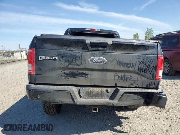 2017 Ford F-150 XL with VIN 1FTFW1EF8HKD33493, listed as a Copart auction lot 53383625 with 79,262 mi miles and Salvage Title. Bid and sale history available at carsss.com. Image 6.