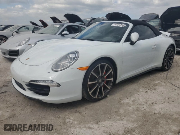 2015 Porsche 911 Carrera S with VIN WP0CB2A96FS155293, listed as a Copart auction lot 74564394 with 43,471 mi miles and Non Repairable. Bid and sale history available at carsss.com. Image 1.