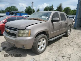 2007 Chevrolet Avalanche LTZ with VIN 3GNEC12027G184001, listed as a Copart auction lot 63299895 with Not provided miles and Clean title. Bid and sale history available at DreamBid. Image 1.