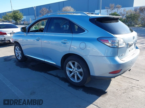2010 Lexus RX 350 with VIN 2T2BK1BA8AC029831, listed as a IAAI auction lot 41754157 with 179,427 mi miles. Bid and sale history available at carsss.com. Image 3.