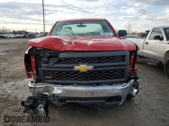 2014 Chevrolet Silverado 1500 Work Truck with VIN 1GCNKPEHXEZ197866, listed as a Copart auction lot 46697055 with 57,377 mi miles and Salvage Title. Bid and sale history available at DreamBid. Image 5.