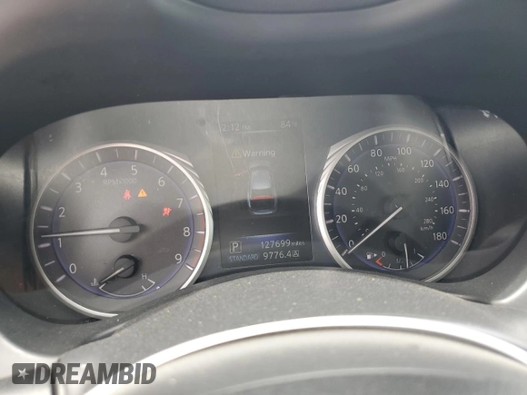 2017 Infiniti Q50 Premium with VIN JN1EV7AP7HM732368, listed as a Copart auction lot 59791965 with 127,699 mi miles and Salvage title. Bid and sale history available at DreamBid. Image 9.
