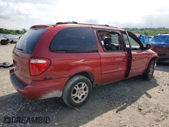 2002 Dodge Caravan EX with VIN 2B8GP74L92R602861, listed as a Copart auction lot 55630154 with 186,170 mi miles and Salvage Title. Bid and sale history available at carsss.com. Image 3.