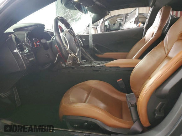 2017 Chevrolet Corvette Grand Sport 2LT with VIN 1G1YY2D72H5118623, listed as a Copart auction lot 57045665 with 23,711 mi miles and Salvage title. Bid and sale history available at DreamBid. Image 7.