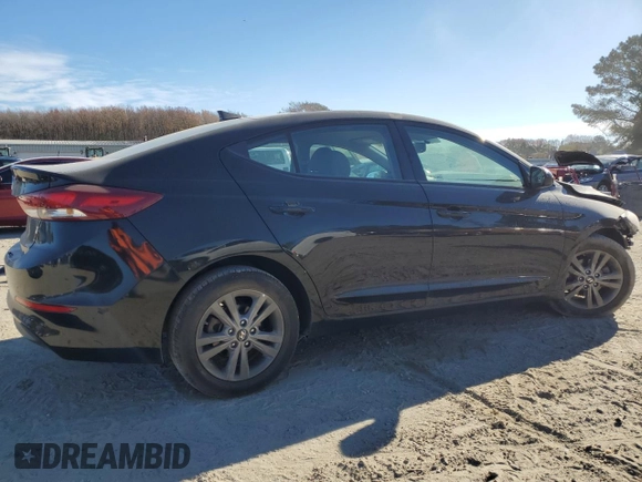 2018 Hyundai Elantra SEL with VIN 5NPD84LF6JH358550, listed as a Copart auction lot 82788224 with 122,070 mi miles and Salvage Title. Bid and sale history available at carsss.com. Image 3.