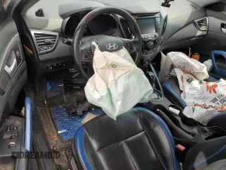2013 Hyundai Veloster Turbo with VIN KMHTC6AE8DU117854, listed as a Copart auction lot 56469385 with Not provided miles and Salvage title. Bid and sale history available at DreamBid. Image 8.