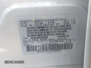 2018 Nissan Sentra S with VIN 3N1AB7AP6JY292055, listed as a IAAI auction lot 41883754 with 65,703 mi miles and . Bid and sale history available at DreamBid. Image 9.