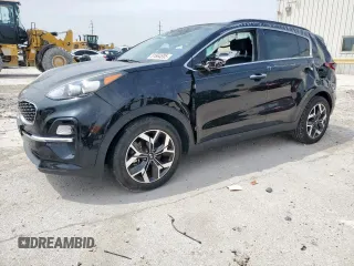 2021 Kia Sportage EX with VIN KNDPN3AC6M7928743, listed as a Copart auction lot 51664695 with 9,308 mi miles and Salvage title. Bid and sale history available at DreamBid. Image 1.