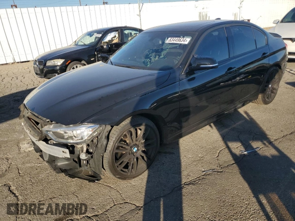 2014 BMW 3 Series 335i with VIN WBA3A9C50EF478734, listed as a Copart auction lot 83449634 with 107,723 mi miles and Salvage Title. Bid and sale history available at carsss.com. Image 1.
