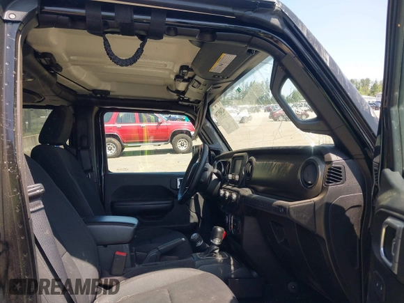 2018 Jeep Wrangler Unlimited Sport S with VIN 1C4HJXDN1JW216825, listed as a IAAI auction lot 42405799 with 37,194 mi miles and . Bid and sale history available at DreamBid. Image 5.