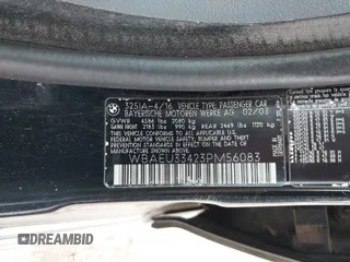 2003 BMW 3 Series 325xi z VIN WBAEU33423PM56083, wystawiony jako IAAI lot #42151823 z przebiegiem 206 881 mil mil oraz . Historia ofert i sprzedaży dostępna na DreamBid. Obrazek 9.