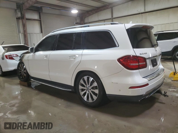 2018 Mercedes-Benz GLS 450 z VIN 4JGDF6EE1JB048650, wystawiony jako Copart lot #83430244 z przebiegiem Nie podano mil oraz Nie do naprawy • Non repairable. Historia ofert i sprzedaży dostępna na DreamBid. Obrazek 2.