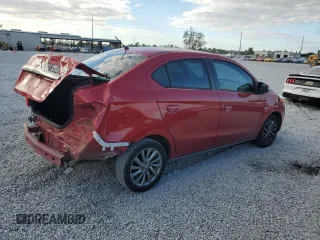 2019 Mitsubishi Mirage SE z VIN ML32F4FJ5KHF04620, wystawiony jako Copart lot #81264334 z przebiegiem 40 403 mil mil oraz Szkoda całkowita • Salvage title. Historia ofert i sprzedaży dostępna na DreamBid. Obrazek 3.