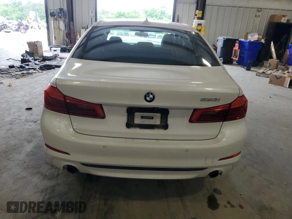 2020 BMW 5 Series 530i with VIN WBAJR3C05LWW69628, listed as a Copart auction lot 54589695 with Not provided miles and Salvage title. Bid and sale history available at DreamBid. Image 6.