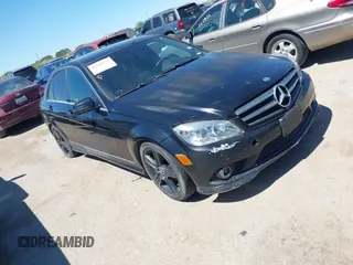2010 Mercedes-Benz C-Class C 300 Sport with VIN WDDGF8BBXAF480515, listed as a IAAI auction lot 41849775 with 163,740 mi miles. Bid and sale history available at carsss.com. Image 1.