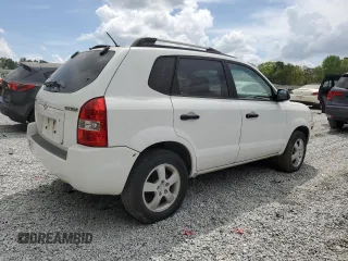 2007 Hyundai Tucson GLS with VIN KM8JM12B67U617088, listed as a Copart auction lot 51600075 with 155,444 mi miles and Clean Title. Bid and sale history available at carsss.com. Image 3.