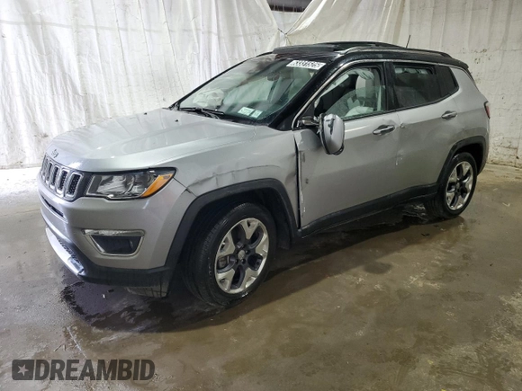 2021 Jeep Compass Limited z VIN 3C4NJCCB4MT605150, wystawiony jako Copart lot #63331525 z przebiegiem 57 791 mil mil oraz Szkoda całkowita • Salvage title. Historia ofert i sprzedaży dostępna na DreamBid. Obrazek 1.