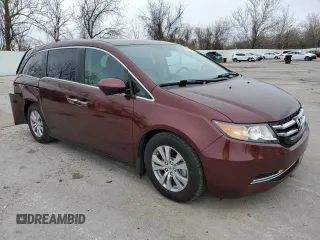 2016 Honda Odyssey EX-L with VIN 5FNRL5H6XGB090502, listed as a Copart auction lot 50062145 with 75,950 mi miles and Salvage Title. Bid and sale history available at carsss.com. Image 4.