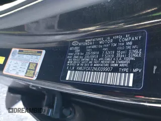 2022 Hyundai Tucson SEL Convenience with VIN KM8JFCA12NU039907, listed as a IAAI auction lot 41164495 with 60,466 mi miles and . Bid and sale history available at carsss.com. Image 9.