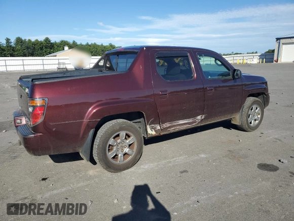2008 Honda Ridgeline RTX with VIN 2HJYK16368H539455, listed as a Copart auction lot 68570054 with 205,547 mi miles and Salvage Title. Bid and sale history available at carsss.com. Image 3.