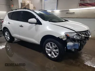 2013 Nissan Murano SV with VIN JN8AZ1MW8DW314047, listed as a Copart auction lot 49010405 with 161,773 mi miles and Salvage Title. Bid and sale history available at carsss.com. Image 4.