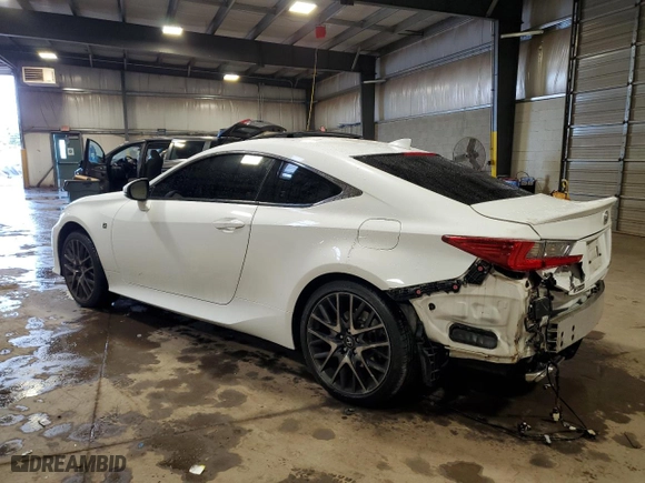 2015 Lexus RC 350 with VIN JTHSE5BC8F5005763, listed as a Copart auction lot 78868934 with 49,432 mi miles and Salvage Title. Bid and sale history available at carsss.com. Image 2.