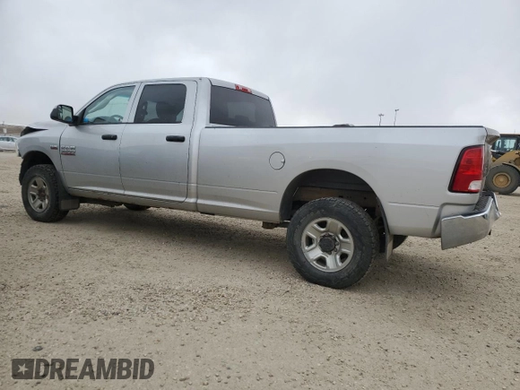 2014 Ram 2500 Tradesman with VIN 3C6TR5HT0EG243493, listed as a Copart auction lot 53492495 with 128,280 mi miles and Salvage Title. Bid and sale history available at carsss.com. Image 2.