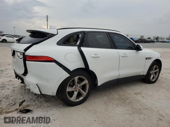 2017 Jaguar F-Pace 35t Premium with VIN SADCJ2BVXHA098074, listed as a Copart auction lot 45955405 with 132,337 mi miles and Salvage Title. Bid and sale history available at DreamBid. Image 3.