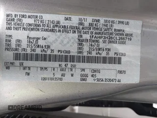 2012 Ford Focus SEL with VIN 1FAHP3H28CL266719, listed as a IAAI auction lot 42008714 with 169,880 mi miles. Bid and sale history available at carsss.com. Image 9.