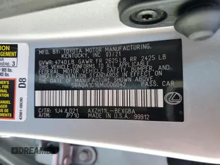 2021 Lexus ES with VIN 58ADA1C16MU006042, listed as a Copart auction lot 42586155 with 9,317 mi miles and Non Repairable. Bid and sale history available at carsss.com. Image 13.