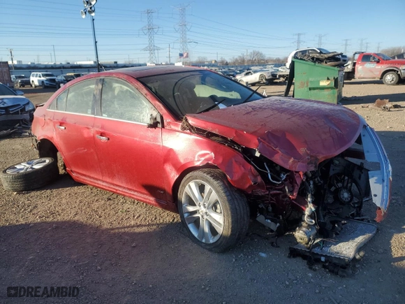2011 Chevrolet Cruze LTZ with VIN 1G1PH5S97B7281443, listed as a Copart auction lot 41871975 with 104,831 mi miles and Salvage Title. Bid and sale history available at carsss.com. Image 4.