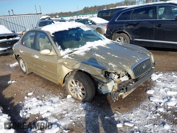 2003 Hyundai Sonata GLS with VIN KMHWF35H03A872584, listed as a IAAI auction lot 41538079 with 203,501 mi miles. Bid and sale history available at carsss.com. Image 1.