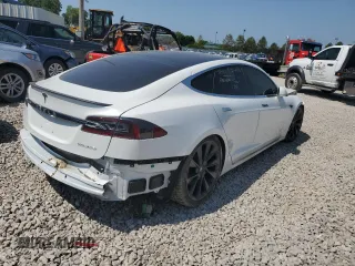 2020 Tesla Model S Performance with VIN 5YJSA1E42LF412448, listed as a Copart auction lot 64893594 with Not provided miles and Salvage title. Bid and sale history available at DreamBid. Image 3.