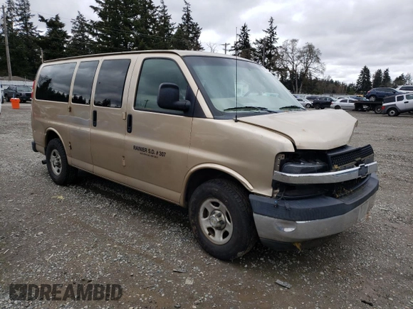 2006 Chevrolet Express Passenger с VIN 1GNFG15T961223498, выставлен на аукционе Copart как лот 45679095 с пробегом 191 266 миль миль и Списание • Salvage title. История ставок и продаж доступна на DreamBid. Изображение 4.