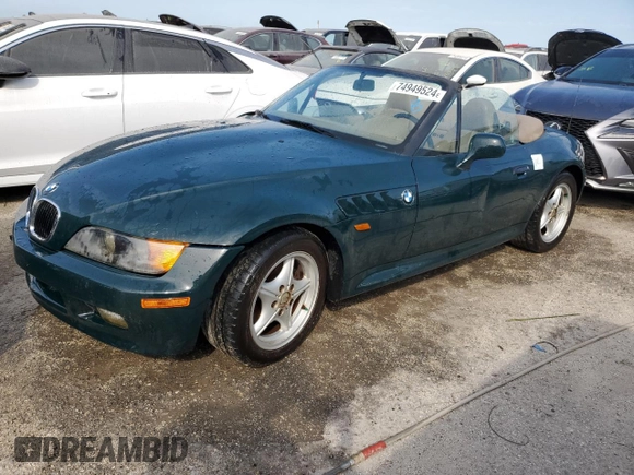 1997 BMW 3 Series 1.9L with VIN 4USCH7321VLB83942, listed as a Copart auction lot 74949524 with 0 mi miles and Non Repairable. Bid and sale history available at carsss.com. Image 1.