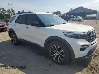 2022 Ford Explorer ST-Line with VIN 1FMSK7KH3NGA27721, listed as a Copart auction lot 53097085 with 42,555 mi miles and Salvage Title. Bid and sale history available at carsss.com. Image 4.