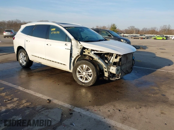 2018 Buick Enclave Essence with VIN 5GAERBKW5JJ159814, listed as a IAAI auction lot 41783589 with 115,369 mi miles and . Bid and sale history available at carsss.com. Image 1.