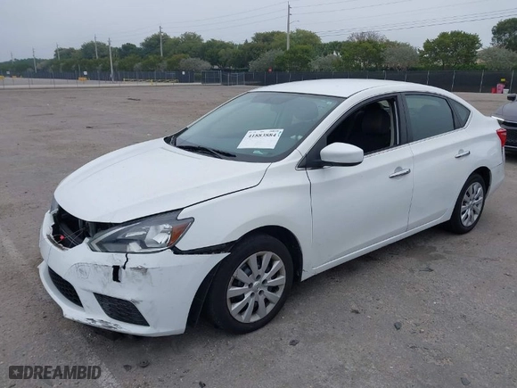2017 Nissan Sentra SV with VIN 3N1AB7AP8HL674966, listed as a IAAI auction lot 41883884 with 96,597 mi miles. Bid and sale history available at carsss.com. Image 2.