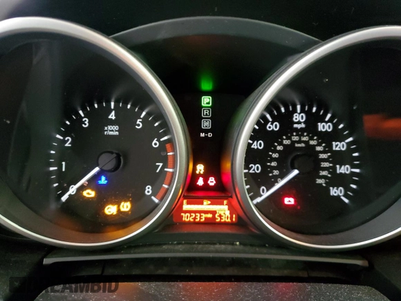 2015 Mazda 5 Touring with VIN JM1CW2CL6F0179831, listed as a Copart auction lot 43548025 with 70,233 mi miles and Salvage Title. Bid and sale history available at carsss.com. Image 9.