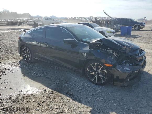 2019 Honda Civic Si Coupe with VIN 2HGFC3A59KH750557, listed as a Copart auction lot 81241774 with 101,054 mi miles and Salvage Title. Bid and sale history available at carsss.com. Image 4.