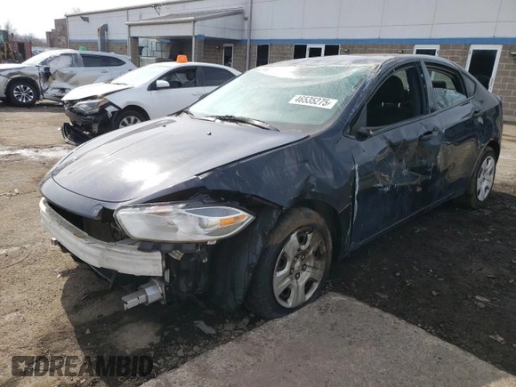 2013 Dodge Dart SE with VIN 1C3CDFAAXDD299253, listed as a Copart auction lot 46535275 with 135,699 mi miles and Salvage Title. Bid and sale history available at carsss.com. Image 1.
