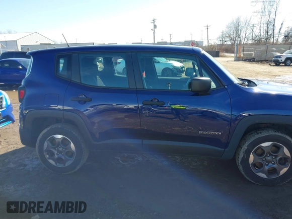 2016 Jeep Renegade Sport with VIN ZACCJBAW1GPC59187, listed as a IAAI auction lot 41699358 with 121,151 mi miles. Bid and sale history available at carsss.com. Image 13.