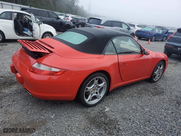 2006 Porsche 911 Carrera with VIN WP0CA29956S757514, listed as a Copart auction lot 85481654 with 0 mi miles and Salvage Title. Bid and sale history available at carsss.com. Image 3.