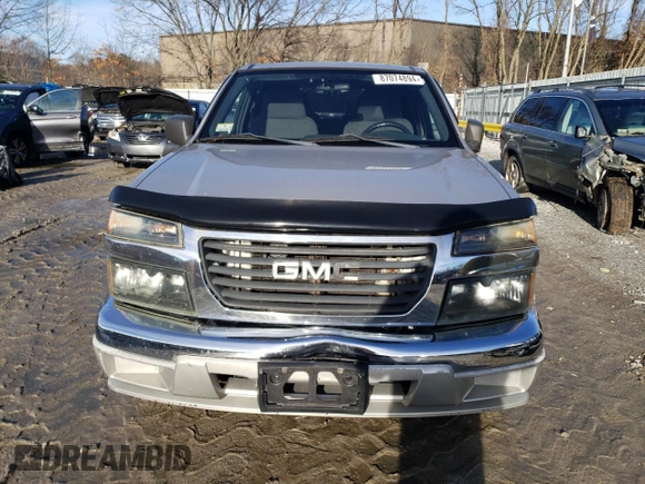 2005 GMC Canyon 1SF SLE Z71 with VIN 1GTDT136758262881, listed as a Copart auction lot 87074894 with 163,855 mi miles and Clean Title. Bid and sale history available at carsss.com. Image 5.