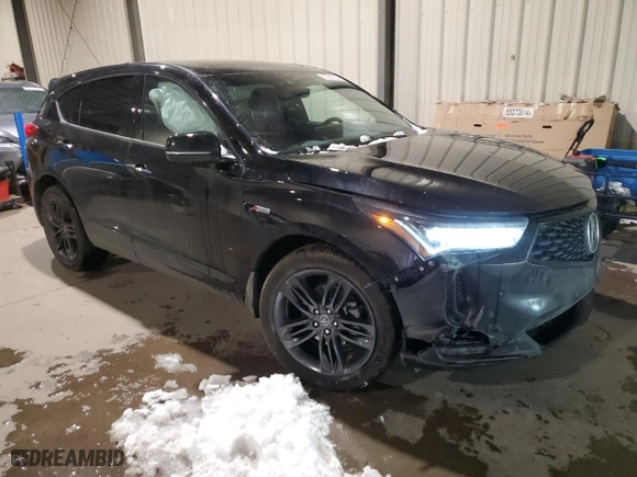 2024 Acura RDX w/A-Spec Package with VIN 5J8TC2H65RL801769, listed as a Copart auction lot 83235084 with 22,753 mi miles and Salvage Title. Bid and sale history available at carsss.com. Image 4.