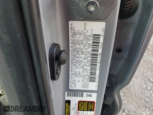 2008 Toyota Tacoma PreRunner with VIN 3TMKU72N28M017714, listed as a Copart auction lot 56787395 with 209,832 mi miles and Salvage title. Bid and sale history available at DreamBid. Image 12.
