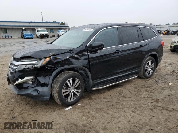 2016 Honda Pilot EX-L with VIN 5FNYF5H71GB018793, listed as a Copart auction lot 86281164 with 90,958 mi miles and Salvage Title. Bid and sale history available at DreamBid. Image 1.