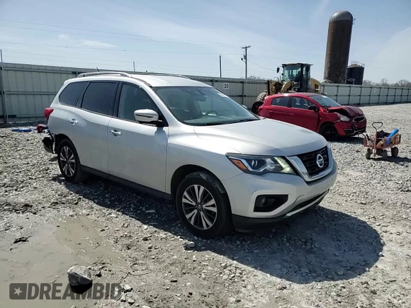 2017 Nissan Pathfinder SL with VIN 5N1DR2MM0HC696090, listed as a Copart auction lot 48230775 with 136,598 mi miles and Salvage Title. Bid and sale history available at carsss.com. Image 12.
