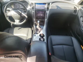 2015 Infiniti Q50 Sport with VIN JN1BV7AP5FM342451, listed as a Copart auction lot 54985825 with 149,516 mi miles and Salvage title. Bid and sale history available at DreamBid. Image 8.
